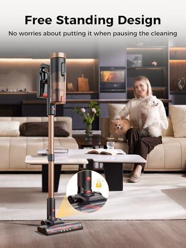 Proscenic P11 Ultra Cordless Vacuum Cleaner, 55KPa/50Mins/550W Stick Vacuum with Self-Standing, Wall Mount, Anti-Tangle, Adjustable Telescopic Pole, for Pet Hair, Hard Floor & Carpet