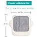 Funbliss Protect Booster Chair Cover,Extra Large Booster Chair Protector Cove,Seat Neat,Dining Chair Seat Cover for Booster Seat(Beige + Gray)