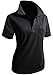 CLOVERY Women's Casual PK Polo Shirts 3-Button Short Sleeve