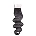 Allrun Hair Body Wave Bundles with Closure(20 22 24+20 Closure)100% Brazilian Unprocessed Human Hair Body Weave Bundles with Free Part Lace Closure Natural Black Color 7A