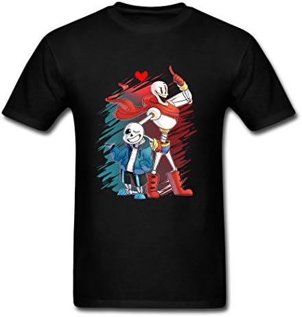 Uk Httsj Black Undertale Colorful Sans And Papyrus Crazy Men Clothing Large