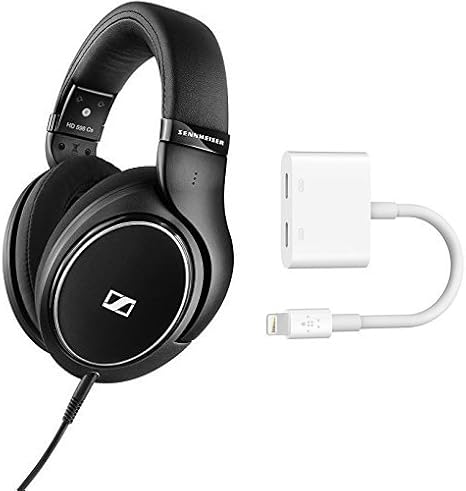 Amazon Com Sennheiser Hd 598 Cs Around Ear Closed Back Headphones Black Belkin Lightning Audio Charge Rockstar Iphone Adapter Splitter Enables Lightning Audio And Charging At The Same Time Mfi Certified