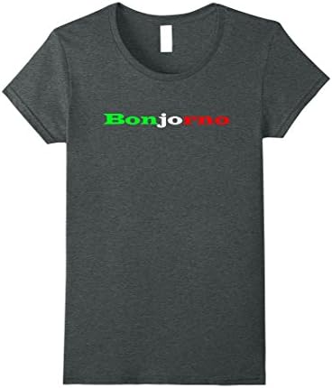 Womens  Bonjorno Italia Tee Shirt  Large Dark Heather