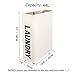 ZERO JET LAG Slim Tall Collapsible Laundry Hamper Foldable Washing Laundry Basket and Laundry Bag with Wheels Clothes Store and Organizer 15.4”×7.8”×22” (Beige)