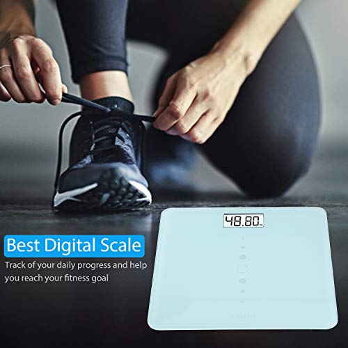 Digital Body Weight Bathroom Scale with Step-On Technology, Backlight Display, High Precision Measurements, 440Ibs/31st/200kg Capacity