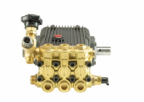 Erie Tools 6.1 GPM 5200 PSI Triplex Pressure Washer Pump - 1" Solid Male Shaft
