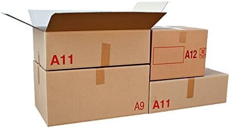 Lot de 10 Carton emballage double cannelure 60x40x30: Amazon.es: Oficina y papelería
