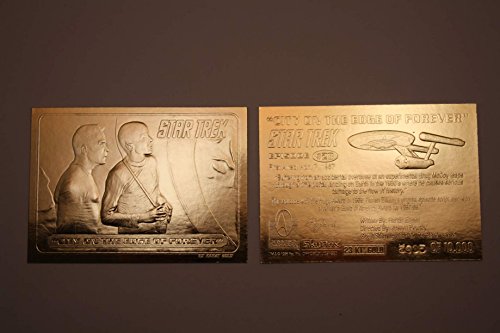 Star Trek CITY ON THE EDGE OF FOREVER - 23KT Gold Card Sculptured #/10,000
