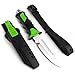 Zip Diving Knife | Ultra Sharp 9 x 1.6 Inch Dive Knife for Scuba Diving, Water Sports and Snorkeling | Double Edge Serrated Smooth Blade with Sheath | Extremely Sturdy and Lightweight Stainless Steel
