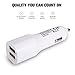 Car Charger, NOOT PRODUCTS® 3.1A / 15W 2-Port Rapid USB Car Charger with SmartQ Power Technology Made for iPhone, iPod, iPad, Samsung Galaxy, HTC, Google, Nokia, Motorola, Nexus and More