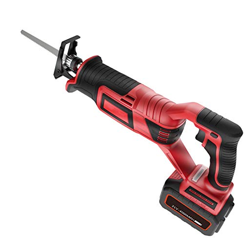 SIRUL Schnurlose Säbelsäge, 20V 4Ah Batterien, 0-3000SPM Variable Geschwindigkeit, werkzeugloser Klingenwechsel, 6…