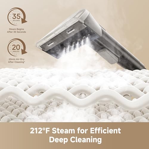 DREAME N20 Steam Portable Carpet Cleaner with Steam & Hot Water Wash, Upholstery Cleaner Machine with Auto-Mix Solution, 17Kpa Powerful Suction, Spot Cleaner for Carpet, Couch, Furniture, Pets, Cars
