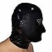 Lequida Brand New Latex Black Perforated Rubber Gummi Hood Mask (One Size)