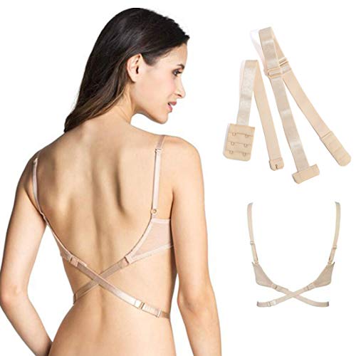 Bra Extender 2 Hook Low Back Bra Strap Converter for Women Lady Backless Dress