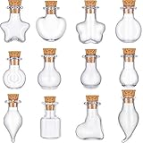 36 Pieces Mini Glass Cork Vials Wishing Drifting