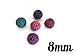 Multi-Colored Lava Stone Beads for Essential Oil Diffuser Necklace (8mm, 5-Pack)