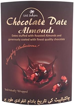 Uae Delights 1 Chocolate Date Almonds - 140 Grams