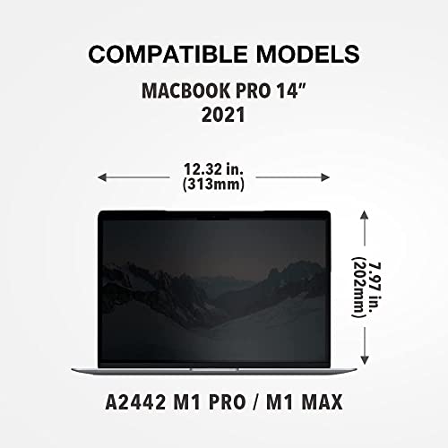 MacBook Pro 14 Inch 2021 2022 Privacy Screen Protector AntiBlue Light