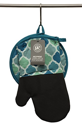 image for Gourmet Club Oven Mitt and Potholder Set - Pot Holders and Oven Mitts 