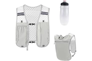 Running Hydration Vest, Lightweight Water Backpack for Running, Water Pack Backpack with 500ML Soft Kettle , Water Vest for W