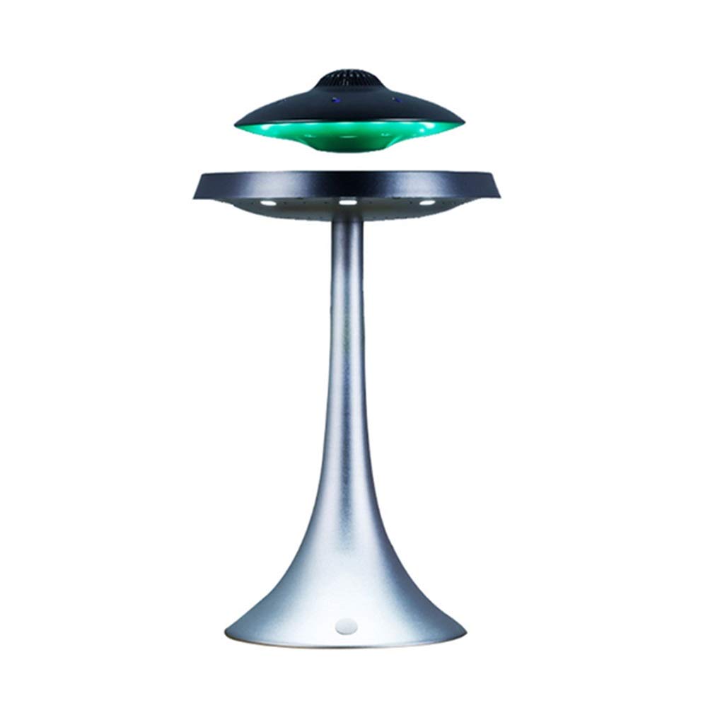 AZHLUF Bluetooth Speaker Magnetic UFO Levitating Floating Speaker，LED Lamp Bluetooth Speaker with St