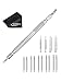 Mudder Spring Bar Tool with 4 Extra Pins and 5 Pairs of Strap Pins for Watch Wrist Bands Repair Tool