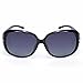 MOTINE Women's Shades Classic Oversized Polarized Sunglasses 100% UV Protection (Black Frame Gray Lens, 62mm)