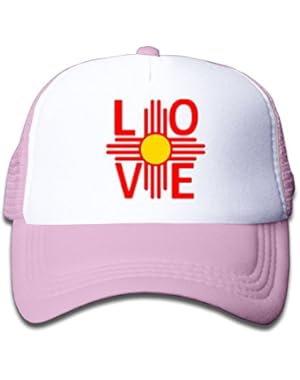 New Mexico Flag Love Baby Baseball Cap Infant Trucker Hat