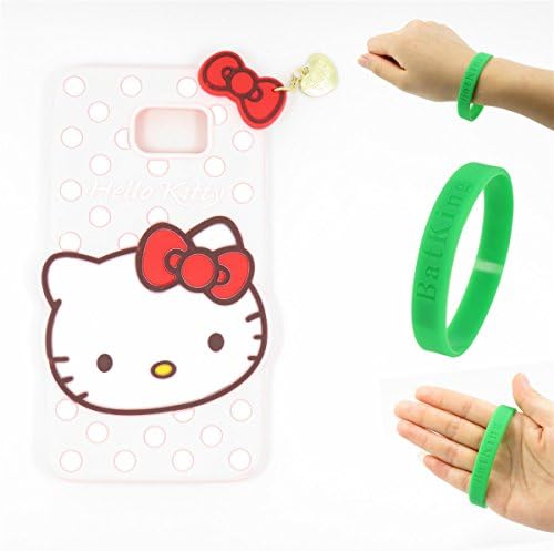 G935T Case,Galaxy S7 Edge Case,S7 Edge Silicone Case,Bat King Cartoon Hello Kitty Silicon Gel Rubber Case Cover Skin for Samsung Galaxy S7 Edge SM-G935(T-Mobile)(Beige Kitty)