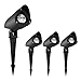 Landscape Lights INTETEIN 7W 12V Waterproof Landscape Lighting and Low Voltage Landscape Lights for Patio Lawn and Garden(Warm White, 4 Pack)