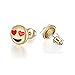 Huiyuzhi Women's Christmas Emoji Stud Earrings set (10 Pairs)