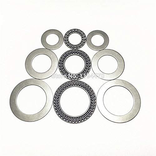Ochoos 10pcs/Lot Ochoos AXK2035 AXK2542 AXK3047 AXK3552 AXK4060 AXK4565 AXK5070 AXK5578 Thrust Needle Roller Bearing with 2AS Washers - (Diameter: AXK4060 40x60x3mm) - Thumbnail 2
