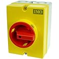 Industrial Control Direct AC Disconnect 20 Amp 3-Pole Nema 4X Enclosed Rotary Switch Yellow Body