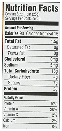 HAPPY TOT ORGANICS FIBER & PROTEIN SOFT-BAKED OAT ORGANIC TODDLER SNACK APPLE & SPINACH, ORGANIC GLUTEN FREE KOSHER NON-GMO, 4.4 OUNCE BARS (PACK OF 5)
