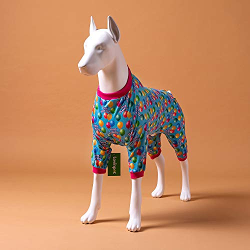 LovinPet Large Dog Onesie Pajamas Birthday Clothes/Happy Birthday