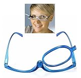 Blue Magnifying Glasses Makeup Reading Glass Folding Eyeglasses Cosmetic Degrees range: +3.0 by STCorps7