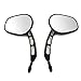 Side Mirrors for Sportster Road King Electra Glide V-ROD Street Bob FXDB Dyna Softail Black Rear view