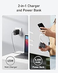 Anker 45W Wall Charger with 5,000 mAh 20W Portable