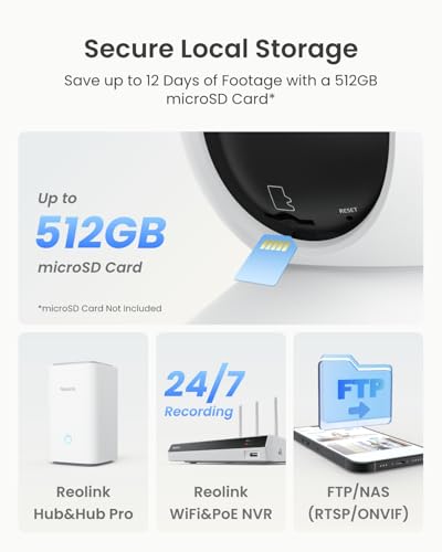Reolink 4K Indoor Security Camera for Home, 360° Pan Tilt Auto Tracking CCTV Camera Wireless, Smart Motion & Baby Crying Detection, 2-Way Audio, Night Vision, 2.4G&5Ghz WiFi, 3x Zoom with App, E1 Zoom