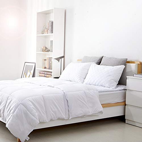 Sable Gusseted Bed Pillows (2Pack), Premium Down Alternative, 100