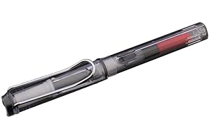 Piston Fountain Pen Transparent White Bullet Needle 0.38mm 0.5mm Stationery Office School Supplies