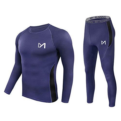 Men's Thermal Underwear Set, Sport Long Johns Base Layer for Male