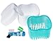 Denture Case,Denture Brush Retainer Case,Denture Cups Bath,Dentures Container with Basket Denture Holder for Travel,Retainer Cleaning Case Green
