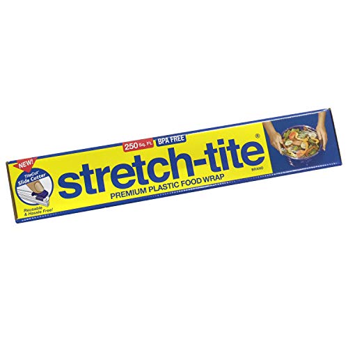 Stretch-Tite Stretchs Premium Food Wrap with Titecut Slide Cutter MegaPACK 3Pack iHg