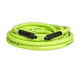 Flexzilla Air Hose, 1/2 in. x 25 ft, 3/8 in. MNPT Fittings, Heavy Duty, Lightweight, Hybrid, ZillaGreen - HFZ1225YW3