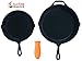 Crucible Cookware Silicone Hot Handle Holders 3-Pack Mixed (Orange)