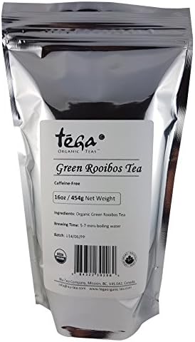 Tega Organic Rooibos Tea, Pure Green, 16 Ounce