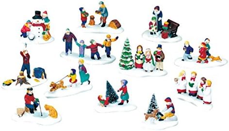 Lemax Inc Vil Medium Figurine Asst Case Of 12, Lemax Inc