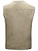 Alipolo Men's Fishing Vest Multi Pockets Photography Outdoor Jacket Vest Khaki US XXL/Label 5XL