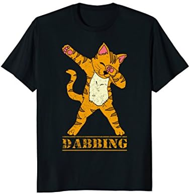 Dabbing Yellow Cat - Funny Kitty Dab Dance Cats Gift T-shirt